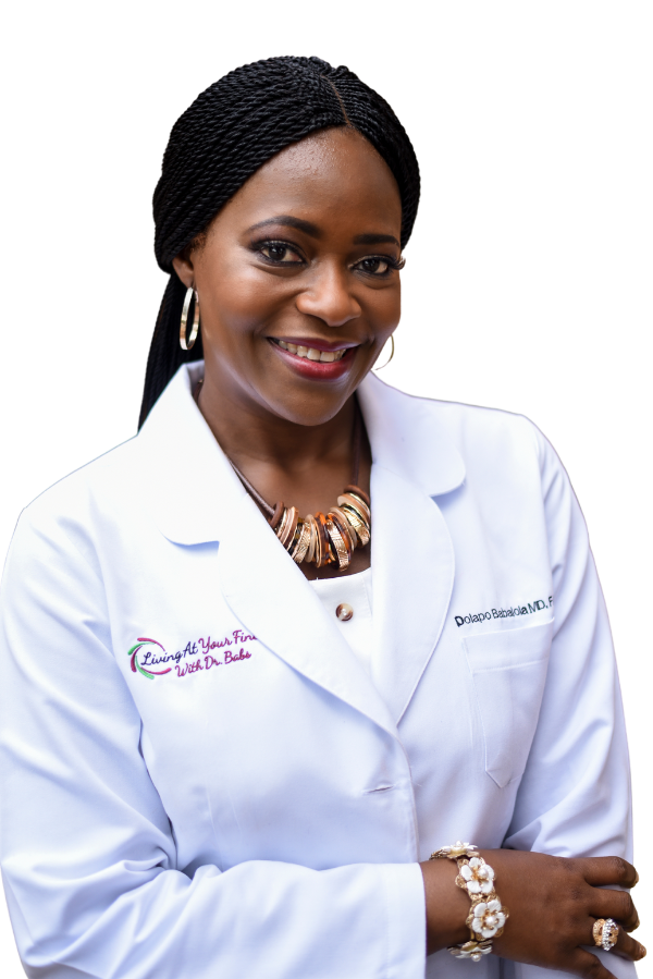 Dolapo Babalola, MD, FAAFP, DiploABLM/ABOM<br>Living At Your Finest Wellness
